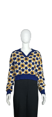 OEM Yellow and White Floral Sweater