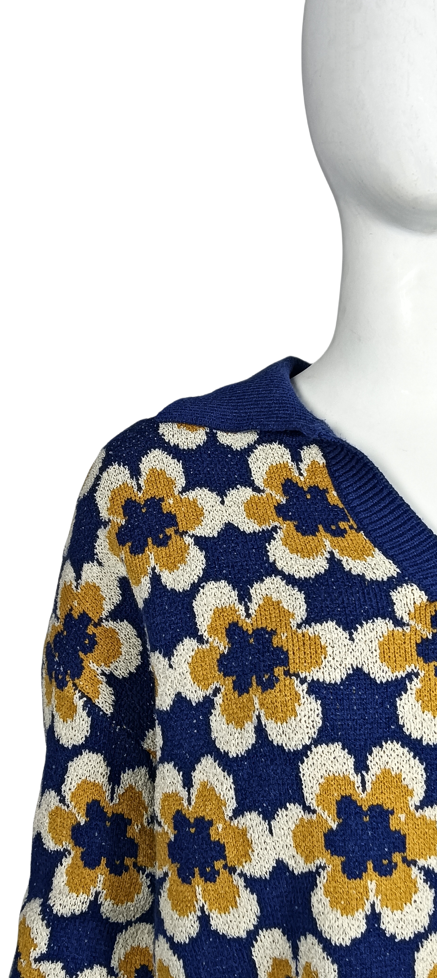 OEM Yellow and White Floral Sweater