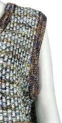 Supply Vintage contrast knitted vest