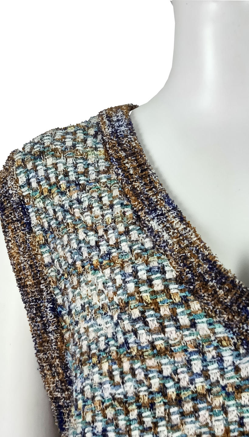 Supply Vintage contrast knitted vest