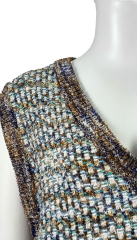 Supply Vintage contrast knitted vest