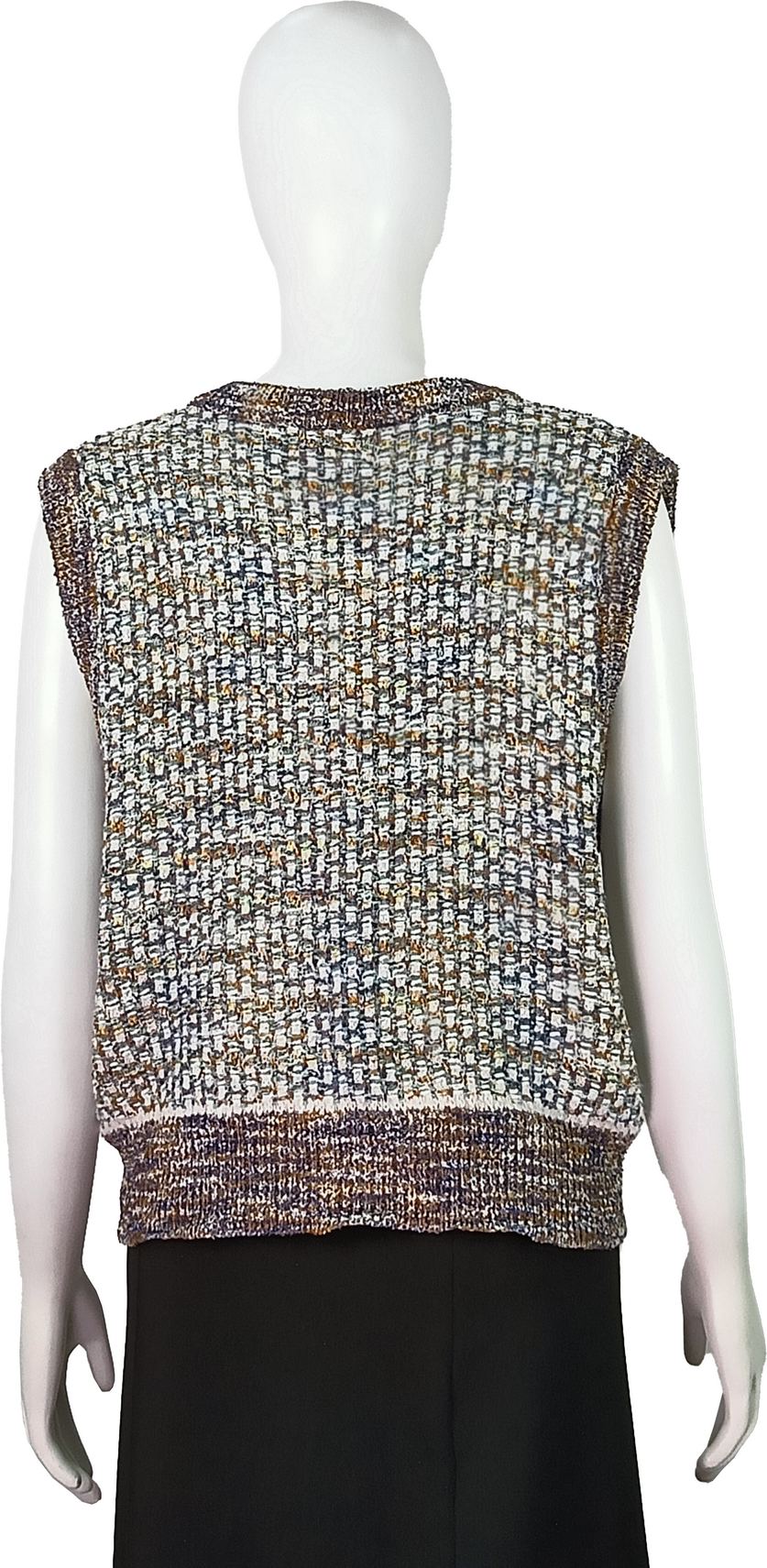 Supply Vintage contrast knitted vest