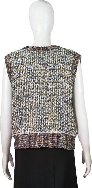 Supply Vintage contrast knitted vest