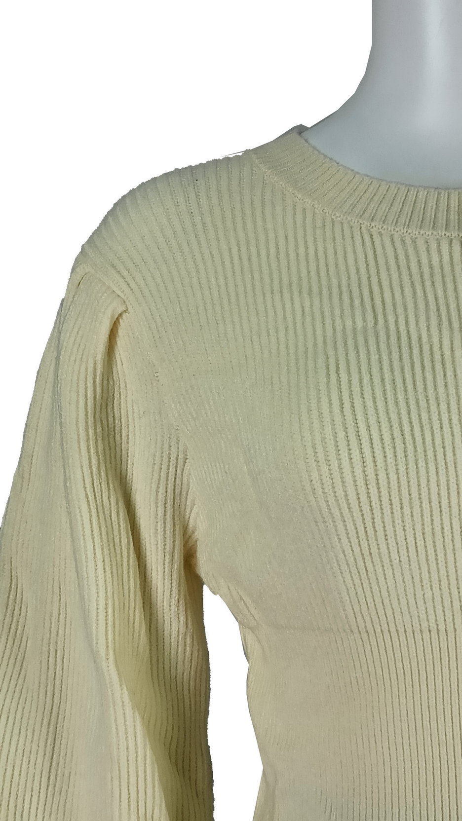 Women  Balloon Sleeve Ribbed Elegant and Cozy Knitwear