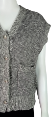 Wholesaler Women's Knitted Button-Down Sleeveless Cardigan Vest