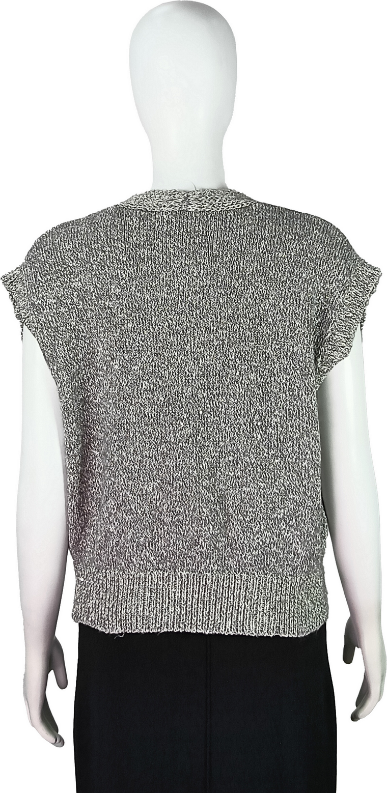 Wholesaler Women's Knitted Button-Down Sleeveless Cardigan Vest