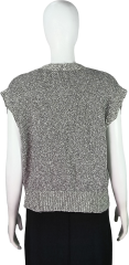 Wholesaler Women's Knitted Button-Down Sleeveless Cardigan Vest
