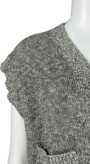 Wholesaler Women's Knitted Button-Down Sleeveless Cardigan Vest