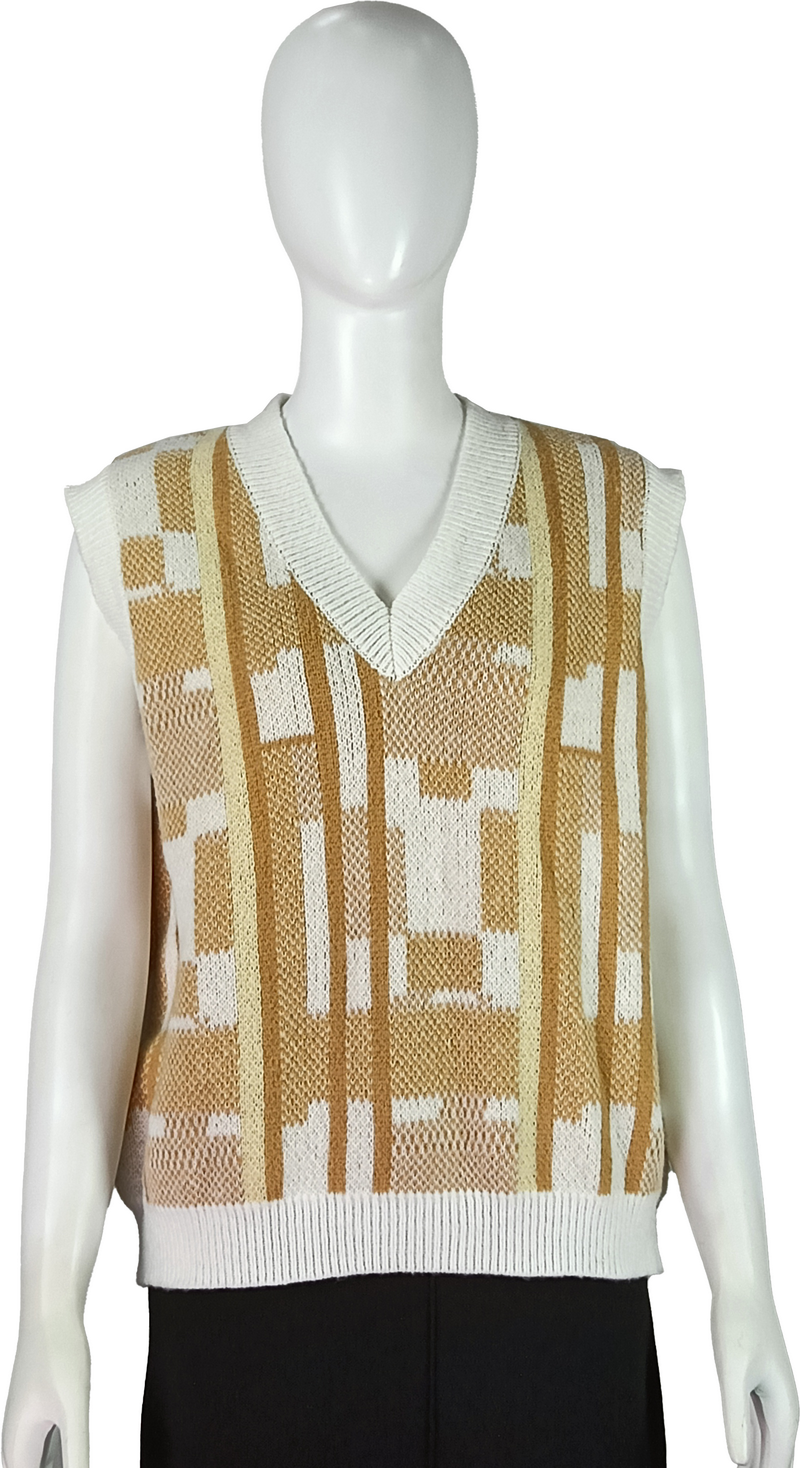 Supply Women's Geometric Knit Sweater Vest