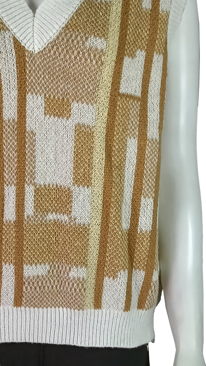 Supply Women's Geometric Knit Sweater Vest