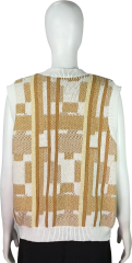 Supply Women's Geometric Knit Sweater Vest