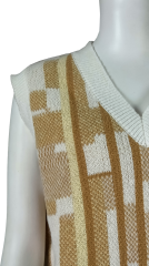 Supply Women's Geometric Knit Sweater Vest