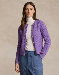 Women's classic twist knitted Cardigan - custom and wholesale knitwear manufacturer