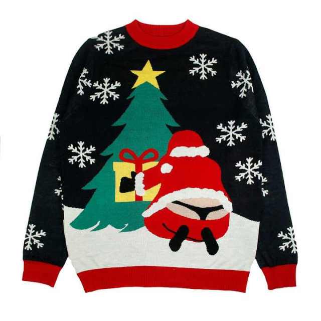 ODM Funny Santa Design Christmas Sweater