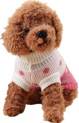 Adorable Strawberry Knitted Dog Sweater