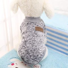 Classic Grey Dog Sweater with Soft Fabric