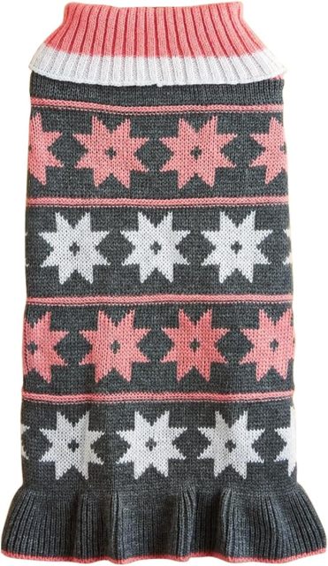 Cozy Star PatternWinter Knit Dog Sweater