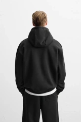 Factory Men’s Classic Black Perfect Blend of Style and Comfort Hoodie
