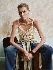 Custom Bohemian Crochet Fringe Top