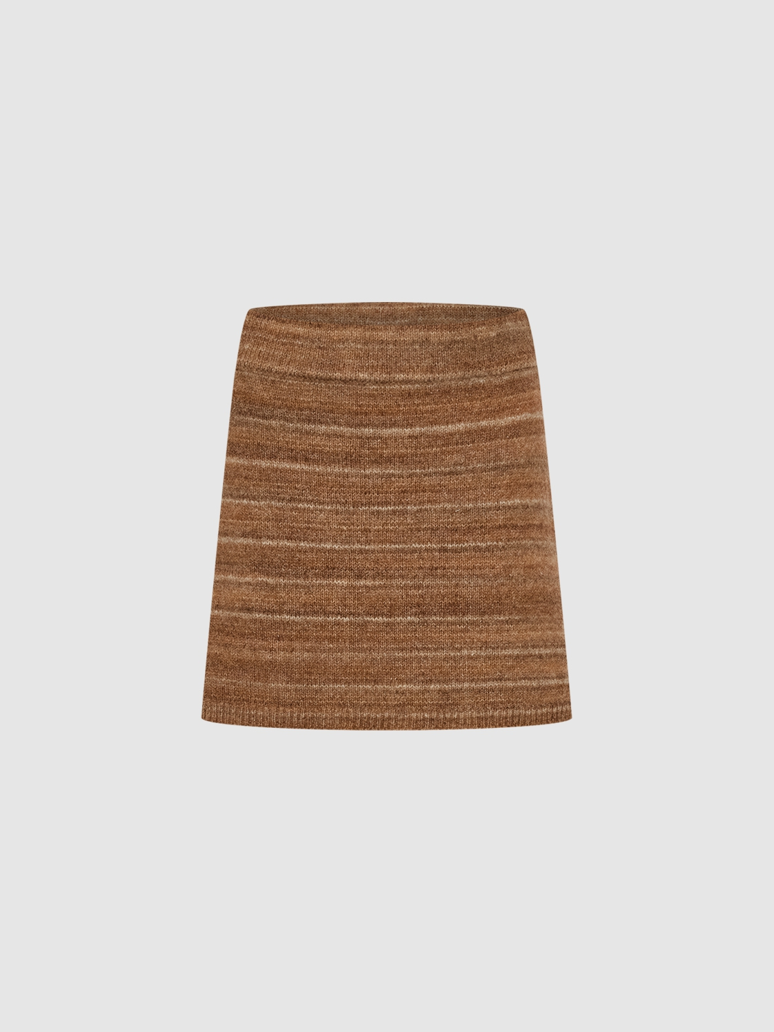 OEM Rustic Brown Knit Mini Skirt