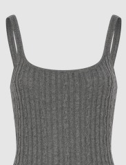 Wholesale Women's Ribbed Knit Dress with Tiered Ruffle Hem