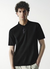 Customize Men’s Classic Black Effortless Sophistication for Every Occasion Polo Shirt