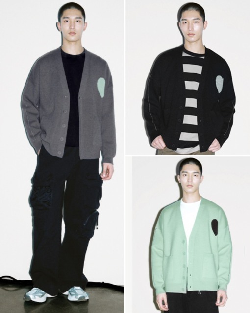 Customize  Men’s Relaxed-Fit Casual Comfort with a Distinctive Edge Cardigan