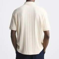 OEM Men’s Long-Sleeve Refined Elegance with Casual Comfort Polo Sweater