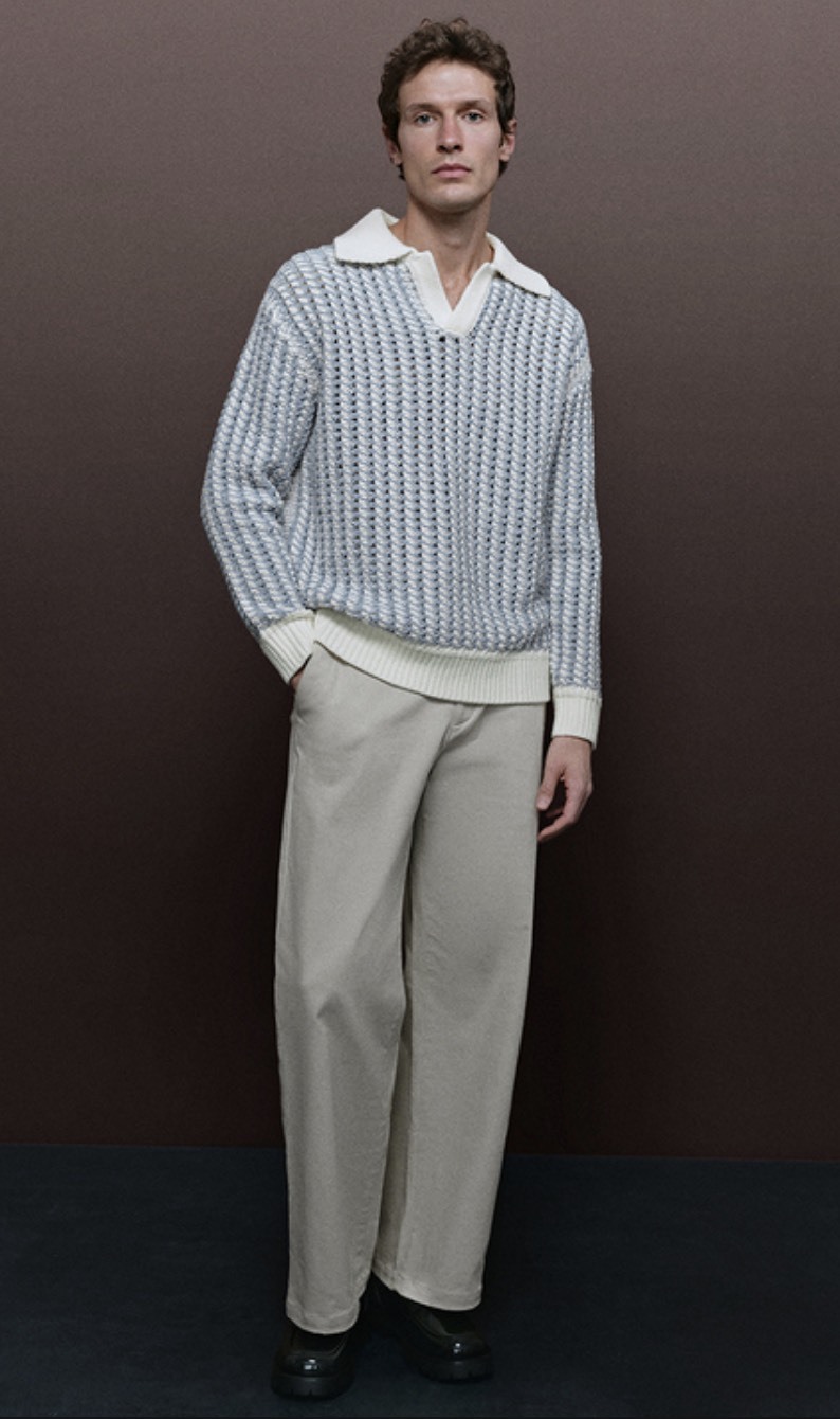 ODM Men's Knit Timeless Elegance Modern Comfort Pullover Sweater