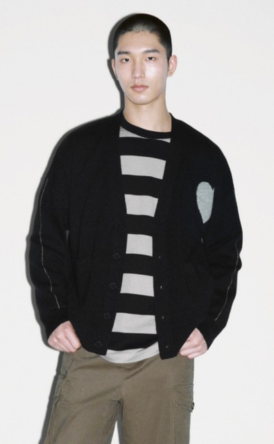Customize  Men’s Relaxed-Fit Casual Comfort with a Distinctive Edge Cardigan