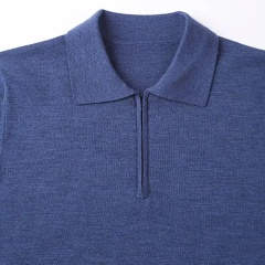 Custom Men’s Zip-Up Modern Style with Everyday Comfort Polo Shirt