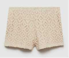 ODM Sleeveless Casual Summer Chic Crochet Tank Top and Matching Shorts Set