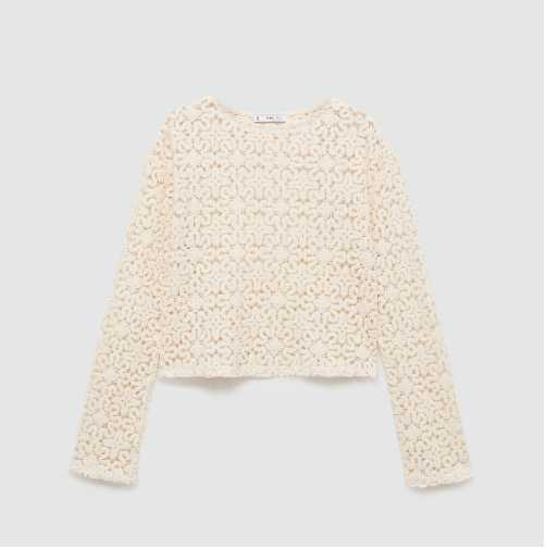 OEM Crochet Elegant Spring/Summer Outfit Long-Sleeve Top