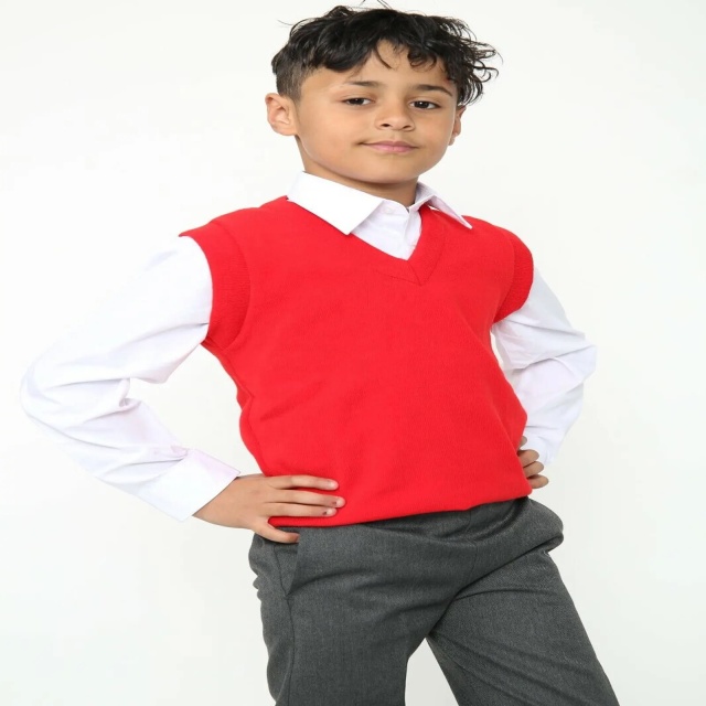 ODM Boy’s Classic Knit Sweater Vest Uniform