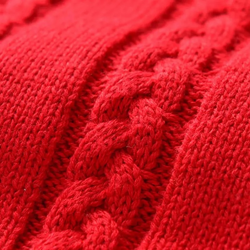 Custom Children’s Red V-Neck with White and Navy Trim Knit Sweater Vest