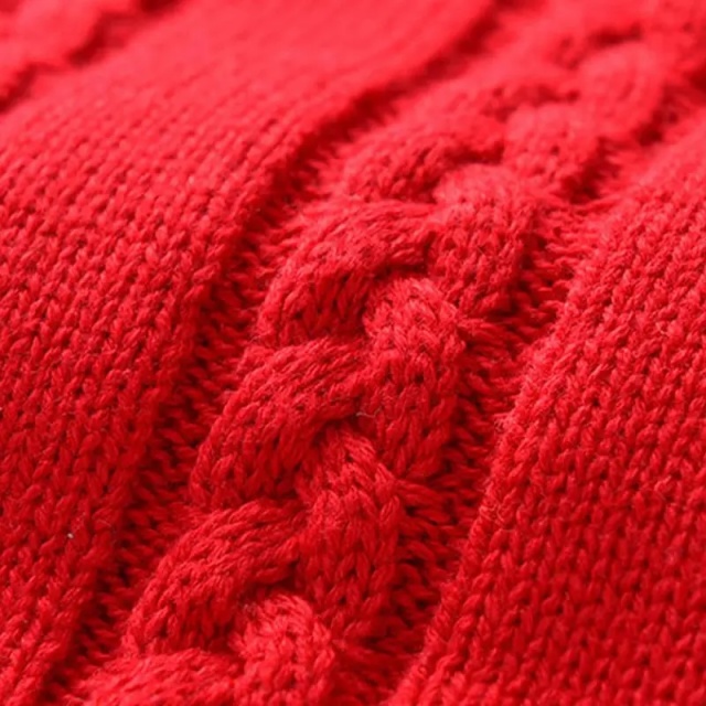 Custom Children’s Red V-Neck with White and Navy Trim Knit Sweater Vest