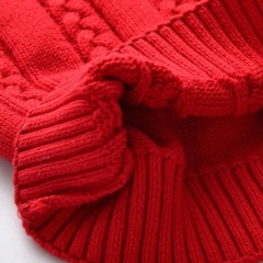Custom Children’s Red V-Neck with White and Navy Trim Knit Sweater Vest