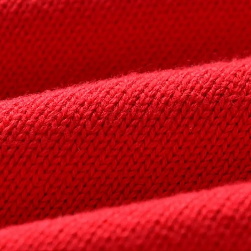 Custom Children’s Red V-Neck with White and Navy Trim Knit Sweater Vest
