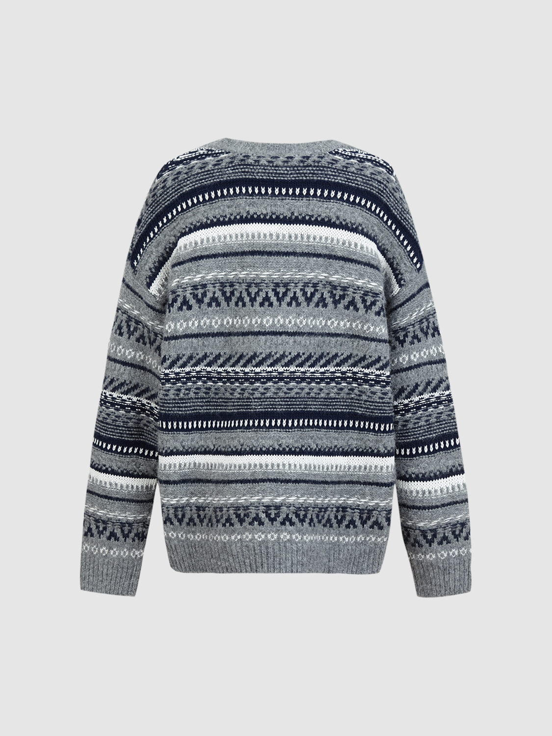 OEM Men's Nordic-Inspired Knit Sweater