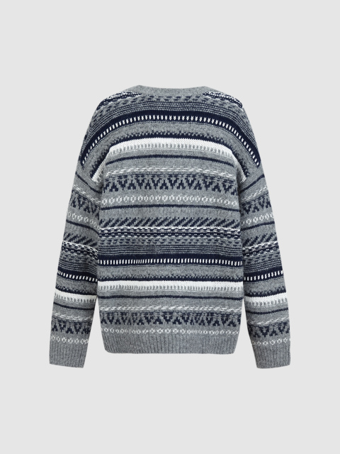 OEM Men's Nordic-Inspired Knit Sweater