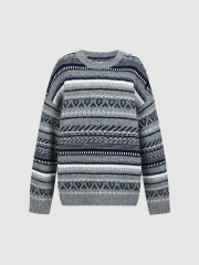 OEM Men's Nordic-Inspired Knit Sweater