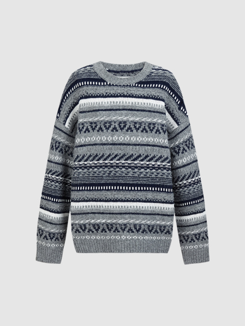 OEM Men's Nordic-Inspired Knit Sweater