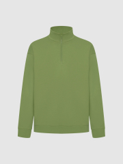Factory Men's Half-Zip Mock Neck Pullover
