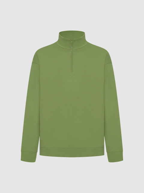 Factory Men's Half-Zip Mock Neck Pullover