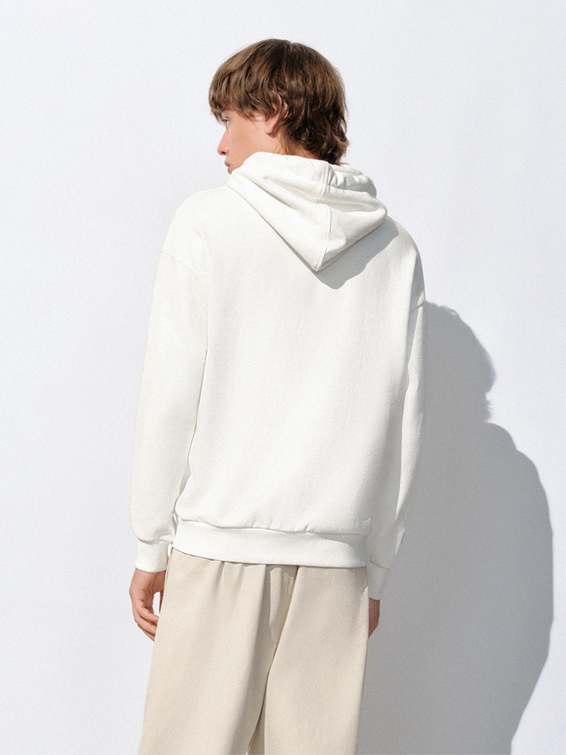 Custom Men's Boho-Inspired Hooded Sweatshirt with Decorative Drawstrings