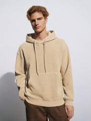 OEM Men's Classic Beige Hooded Sweatshirt