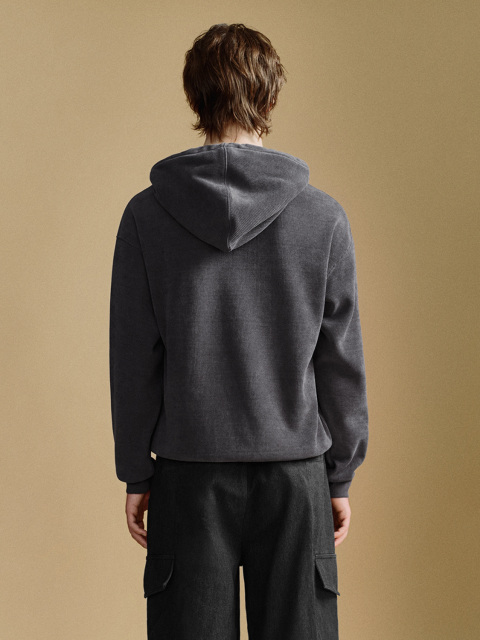 OEM Men's Classic Beige Hooded Sweatshirt