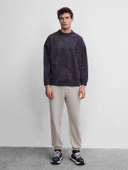 ODM Men's Oversized Velvet Sweatshirt