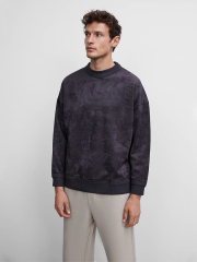ODM Men's Oversized Velvet Sweatshirt