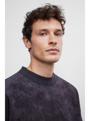 ODM Men's Oversized Velvet Sweatshirt